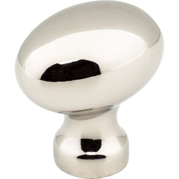Jeffrey Alexander 1-3/16" Overall Length Polished Nickel Football Bordeaux Cabinet Knob 3990-NI - main